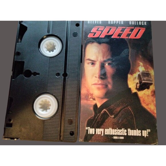Speed VHS 1994 Keanu Reeves Dennis Hopper Sandra Bullock - Picture 2 of 3